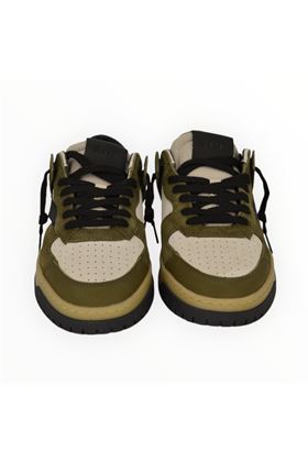 Sneaker uomo in camoscio colore grigio. DATE | TORNEO STRIPED-AR